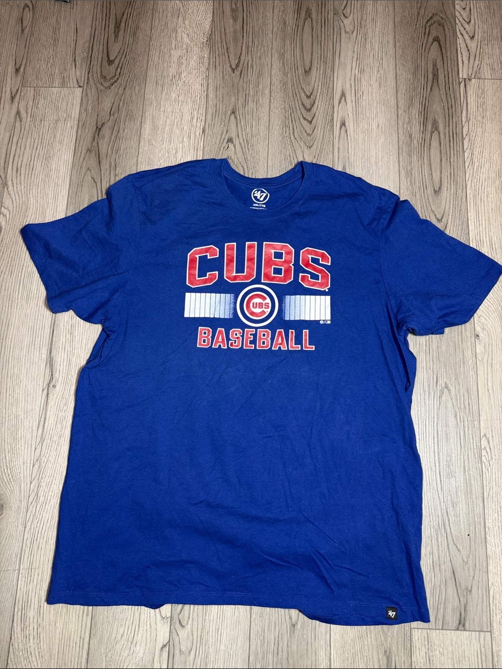 47 Brand Chicago Cubs Baseball Tee XXL Blue - Picture 2 of 8